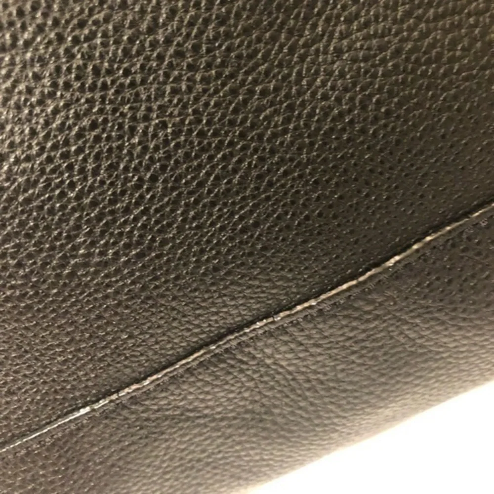 Michael kors black leather tassel tote bag
